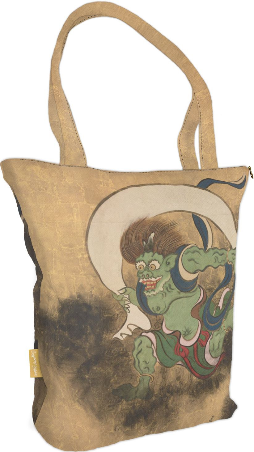 Torba na ramię shopper Bóg Wiatru Ogata Korin