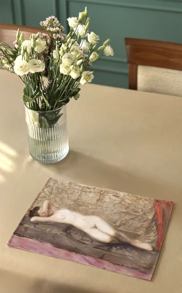 Podkładka na stół Akt kobiety leżącej Leon Wyczółkowski