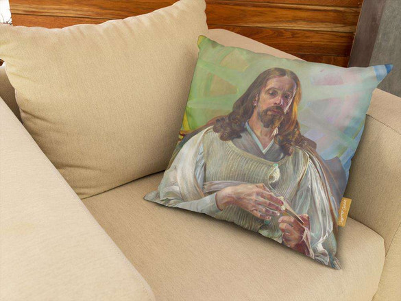 Poduszka Chrystus w Emaus - środkowa część tryptyku Jacek Malczewski