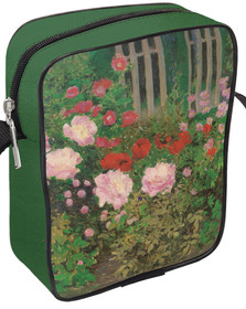 Listonoszka Kwitnące kwiaty na ogrodzeniu ogrodu Koloman Moser