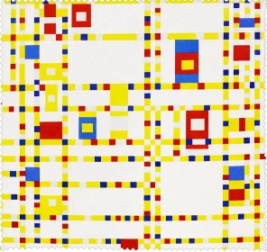 Ściereczka do okularów Broadway Boogie Woogie Piet Mondrian