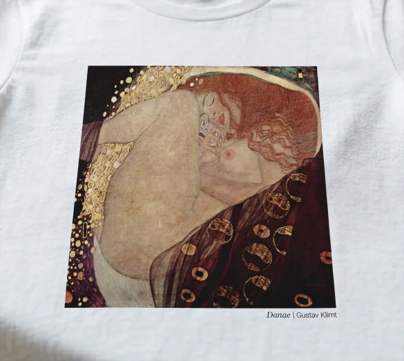 Koszulka z nadrukiem Danae Gustav Klimt