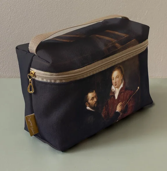 Kosmetyczka kuferek Bernardino Campi malujący Sofonisbę Anguissolę Sofonisba Anguissola
