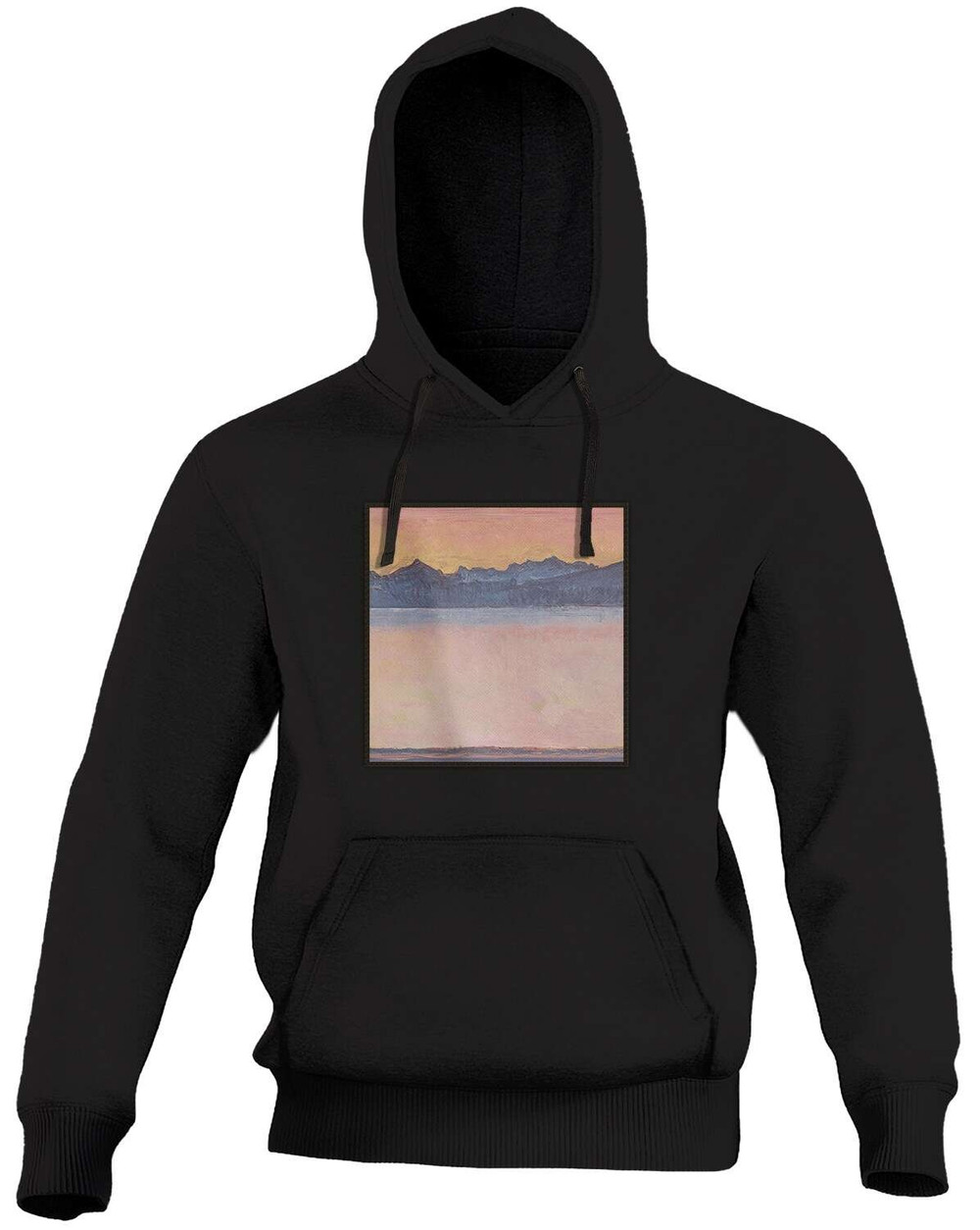 Bluza z naszywką Genfersee mit Mont-Blanc im Morgenrot Ferdinand Hodler
