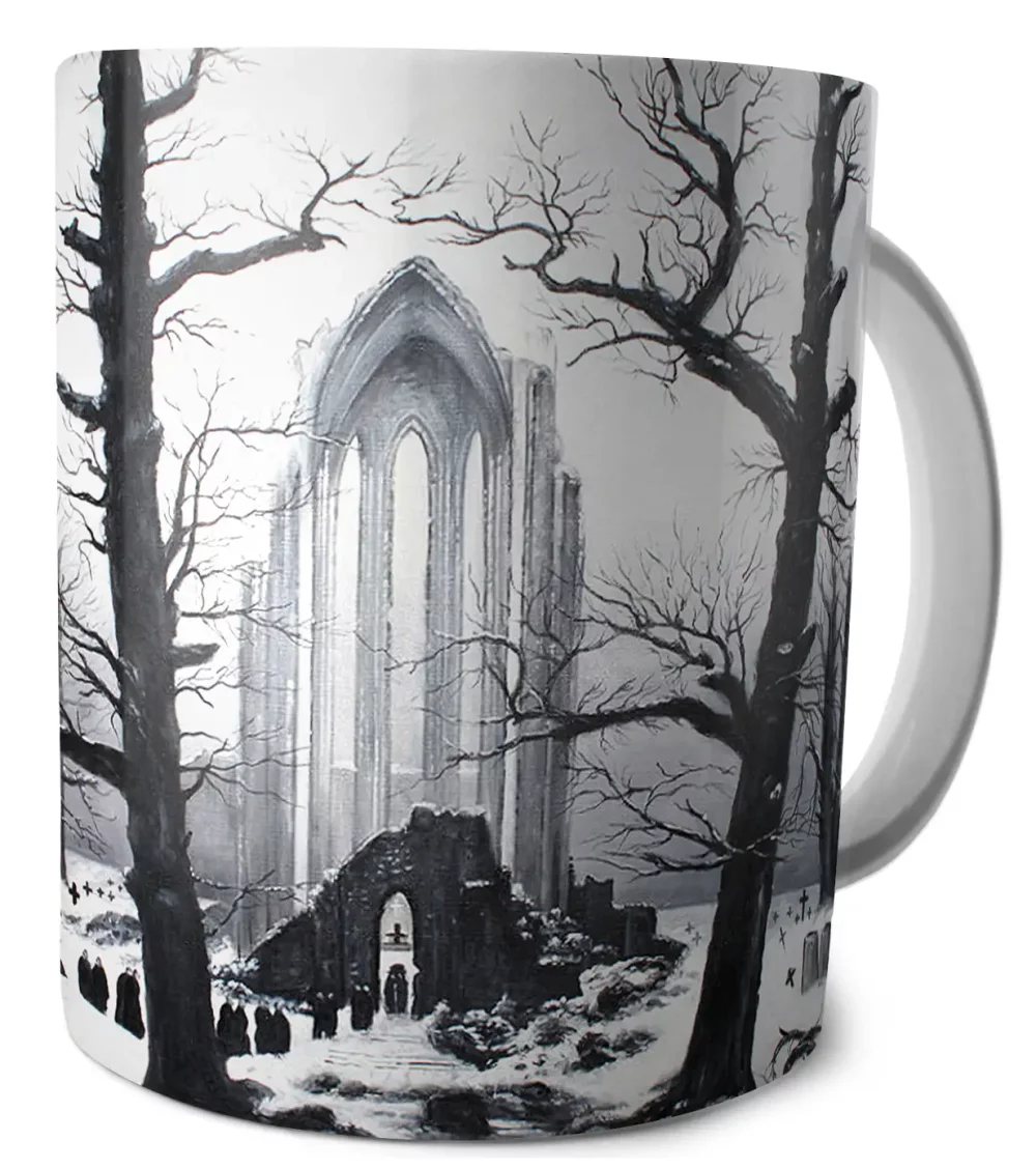 Kubek Cmentarz w śniegu Caspar David Friedrich