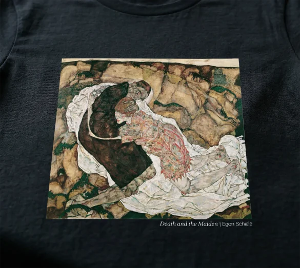 Koszulka z nadrukiem Death and the Maiden Egon Schiele