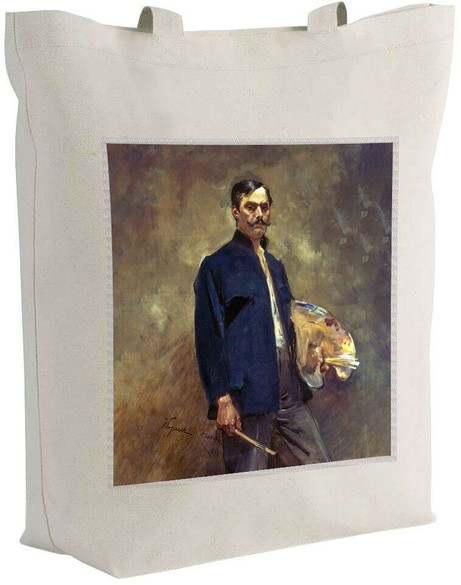 Torba z naszywką Portret własny z paletą Wojciech Kossak