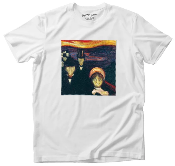 Koszulka z naszywką Anxiety (Lęk) Edvard Munch