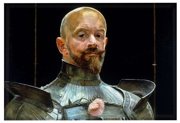 Magnes Autoportret w zbroi Jacek Malczewski