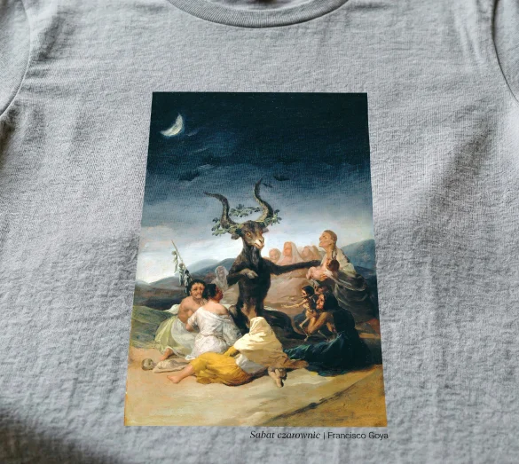 Koszulka z nadrukiem Sabat czarownic Francisco Goya