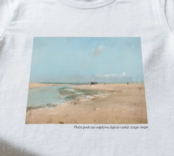 Bluzka damska Plaża podczas odpływu (ujście rzeki) Edgar Degas