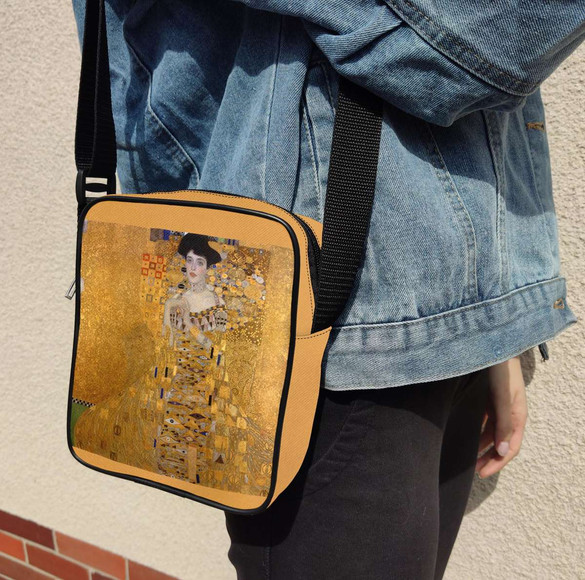 Torba Listonoszka Złota Adela Gustav Klimt 