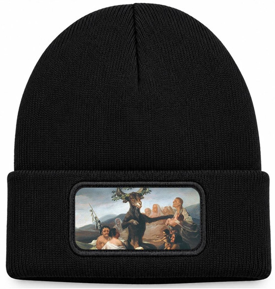 Czapka zimowa Sabat czarownic Francisco Goya – czarna