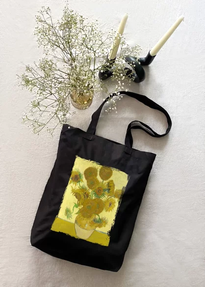 Torba bawełniana Martwa natura: wazon z piętnastoma słonecznikami Vincent Van Gogh