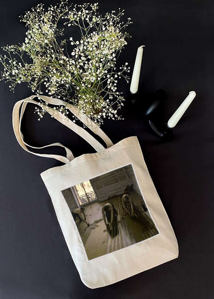 Torba z naszywką Cykliniarze Gustave Caillebotte