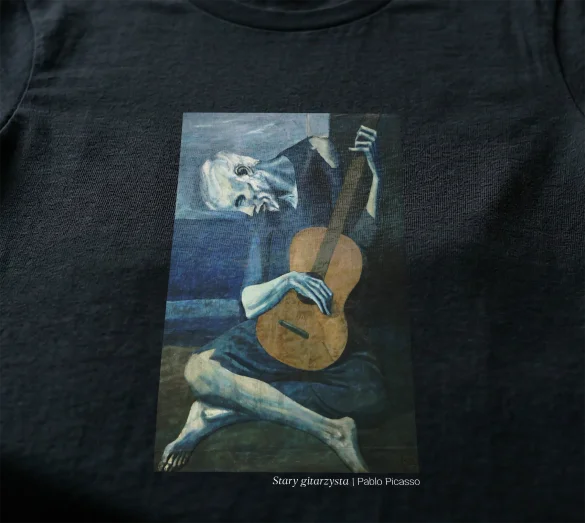 Koszulka z nadrukiem Stary gitarzysta Pablo Picasso