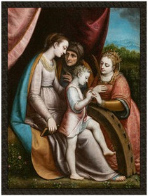 Naszywka Mistyczne zaślubiny świętej Katarzyny Sofonisba Anguissola