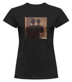 Bluzka damska z naszywką Nie reprodukować René Magritte