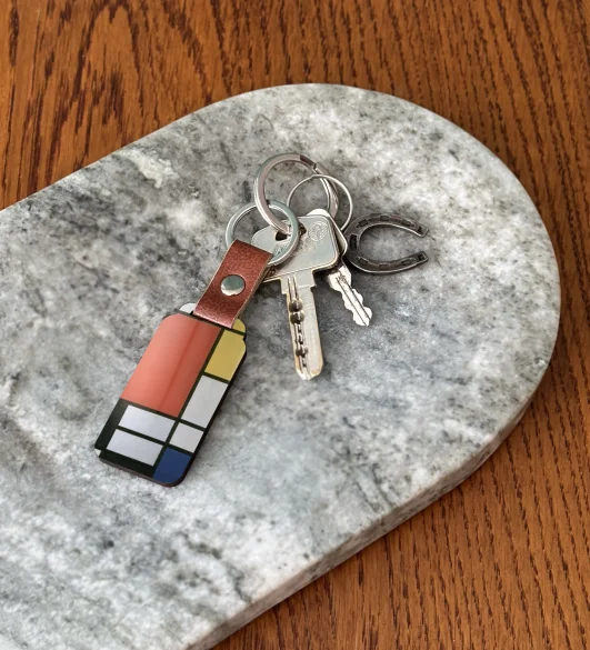 Brelok Kompozycja w czerwieni, żółci, błękicie i czerni Piet Mondrian