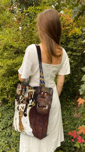 Torba na ramię shopper Fryz Beethovena Gustav Klimt