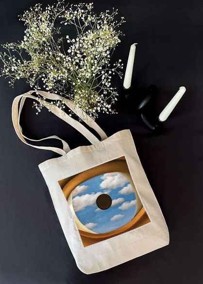 Torba z naszywką Fałszywe lustro René Magritte