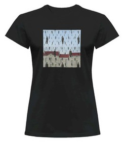 Bluzka damska z naszywką Spadanie René Magritte