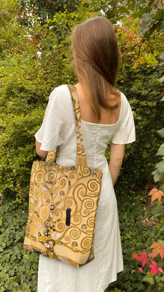 Torba na ramię shopper Drzewo życia Gustav Klimt
