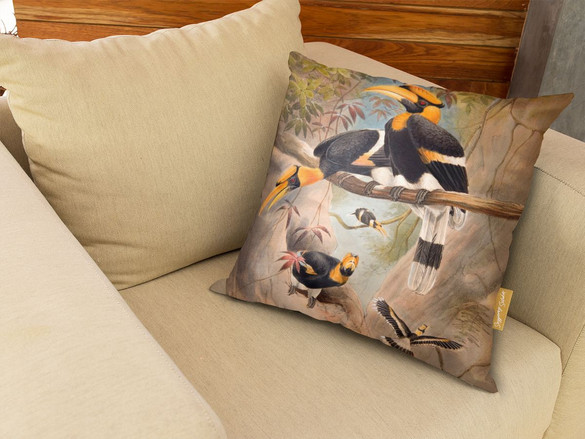 Poduszka Concave casque Hornbill Joseph Wolf