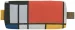 Piórnik szkolny prostokątny Kompozycja w czerwieni, żółci, błękicie i czerni Piet Mondrian