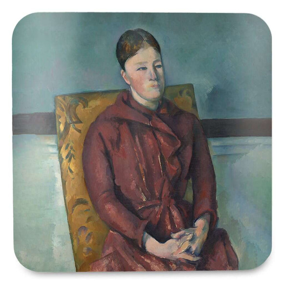 Podkładka pod kubek Madame Cezanne w żółtym fotelu Paul Cezanne