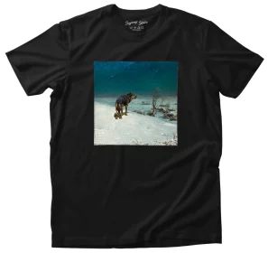 Koszulka z naszywką Wilk Alfred Wierusz-Kowalski