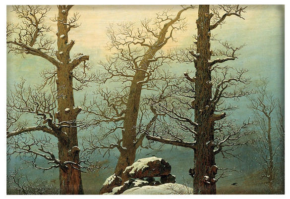 Magnes Dolmen w śniegu Caspar David Friedrich