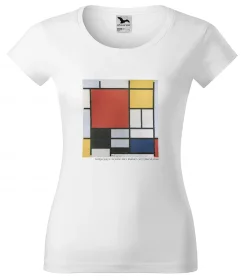 Bluzka damska Kompozycja w czerwieni, żółci, błękicie i czerni Piet Mondrian