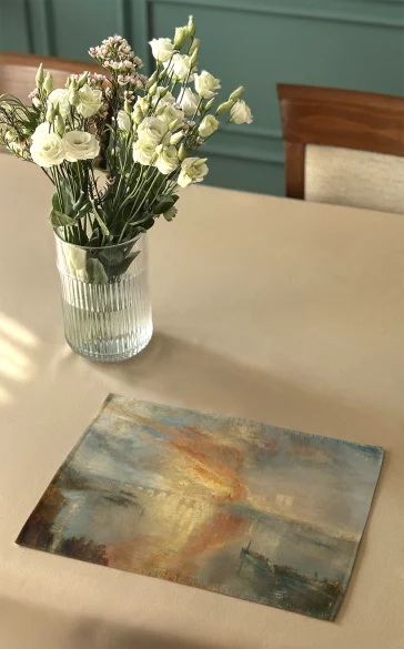 Podkładka na stół Pożar Izby Lordów i Izby Gmin William Turner