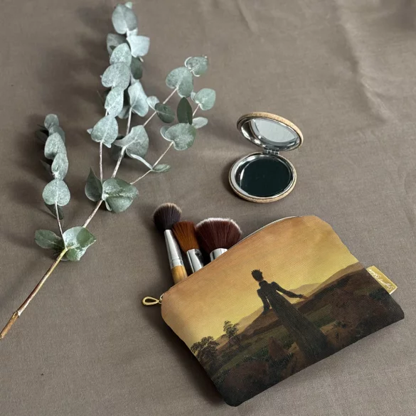 Kosmetyczka mini Kobieta na tle zachodzącego słońca Caspar David Friedrich