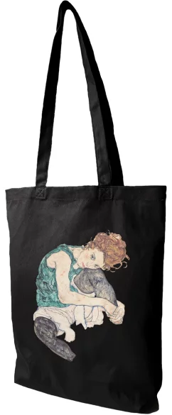 Torba bawełniana Siedząca kobieta z podniesionym kolanem Egon Schiele