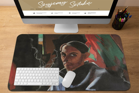 Podkładka Autoportret - ostatni papieros skazańca Witkacy 60x40cm