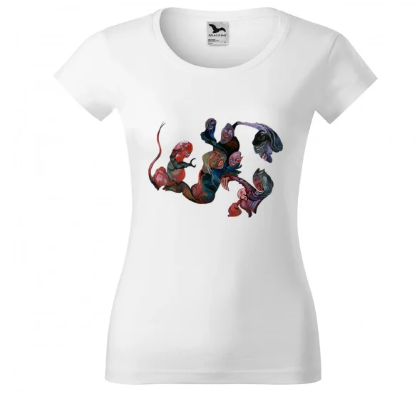 Bluzka damska Kompozycja fantastyczna, Wizja z maskami Witkacy