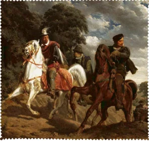 Ściereczka do okularów Ucieczka Henryka Walezego z Polski Artur Grottger