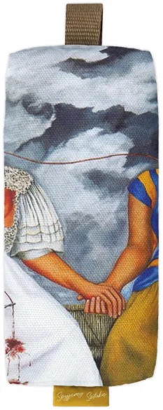 Piórnik szkolny prostokątny Dwie Fridy Frida Kahlo