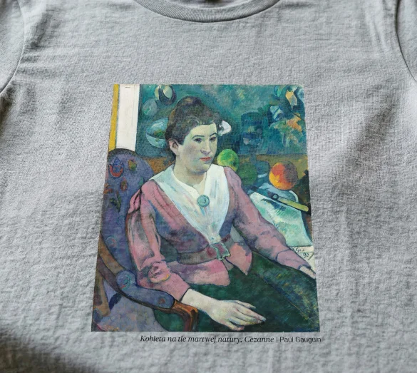 Bluzka damska Kobieta na tle martwej natury, Cezanne Paul Gauguin