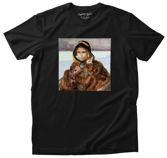 Koszulka z naszywką Modląca się dziewczynka Jacek Malczewski