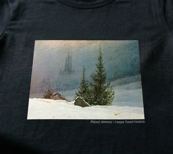 Bluzka damska Pejzaż zimowy Caspar David Friedrich