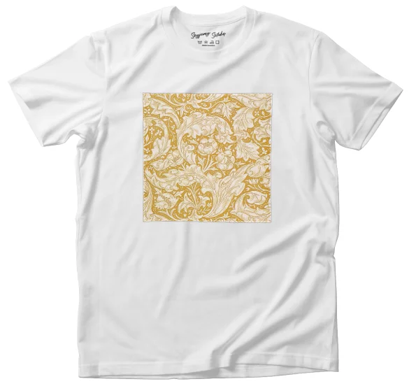 Koszulka z naszywką Bachelors Button William Morris