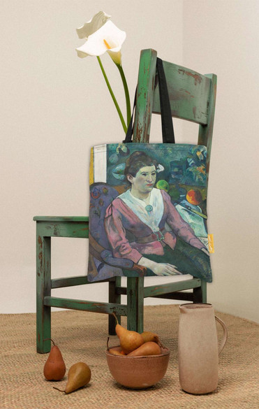 Torba na ramię Kobieta na tle martwej natury, Cezanne Paul Gauguin