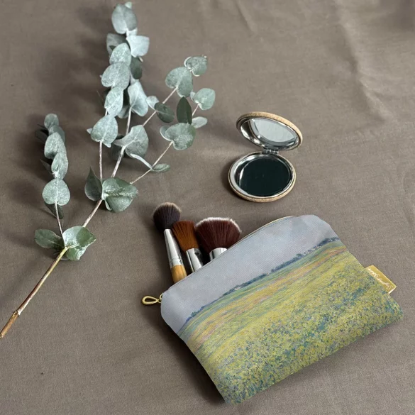 Kosmetyczka mini Równina Gennevilliers, żółte pola Gustave Caillebotte