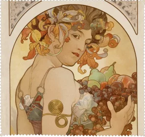 Ściereczka do okularów Fruit (Owoc) Alfons Mucha