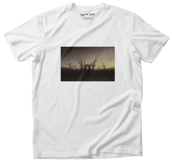 Koszulka z nadrukiem Opactwo w dębowym lesie Caspar David Friedrich