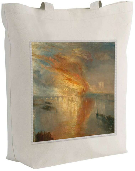 Torba z naszywką Pożar Izby Lordów i Izby Gmin William Turner