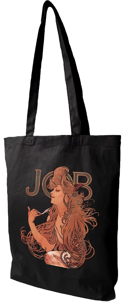 Torba bawełniana Job Alfons Mucha, Czarna